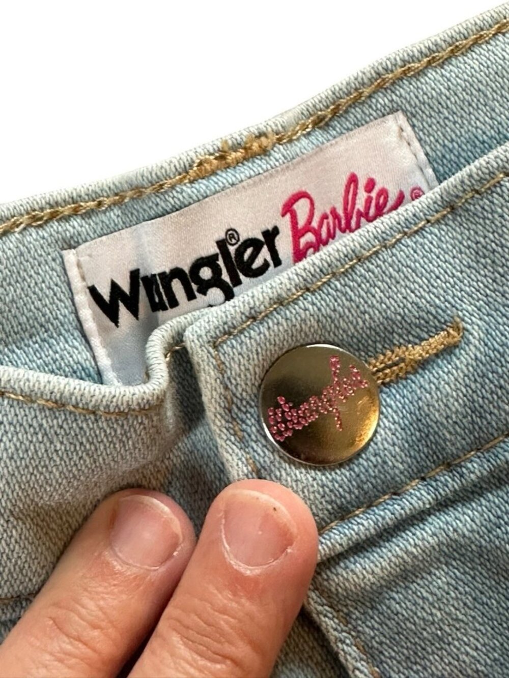 Wrangler Barbie Jeans Womens 18 Bootcut Denim Kidcore Girlhoodcore Coquette Y2K